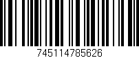 Código de barras (EAN, GTIN, SKU, ISBN): '745114785626'