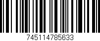 Código de barras (EAN, GTIN, SKU, ISBN): '745114785633'