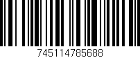 Código de barras (EAN, GTIN, SKU, ISBN): '745114785688'