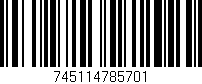 Código de barras (EAN, GTIN, SKU, ISBN): '745114785701'