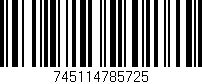 Código de barras (EAN, GTIN, SKU, ISBN): '745114785725'