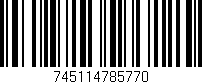 Código de barras (EAN, GTIN, SKU, ISBN): '745114785770'
