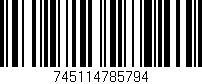 Código de barras (EAN, GTIN, SKU, ISBN): '745114785794'