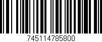 Código de barras (EAN, GTIN, SKU, ISBN): '745114785800'