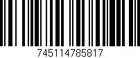Código de barras (EAN, GTIN, SKU, ISBN): '745114785817'