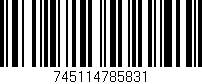 Código de barras (EAN, GTIN, SKU, ISBN): '745114785831'