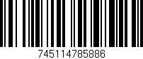 Código de barras (EAN, GTIN, SKU, ISBN): '745114785886'