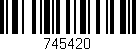 Código de barras (EAN, GTIN, SKU, ISBN): '745420'