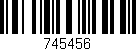 Código de barras (EAN, GTIN, SKU, ISBN): '745456'