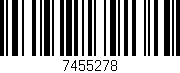 Código de barras (EAN, GTIN, SKU, ISBN): '7455278'
