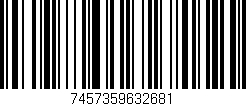 Código de barras (EAN, GTIN, SKU, ISBN): '7457359632681'