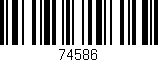Código de barras (EAN, GTIN, SKU, ISBN): '74586'