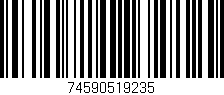 Código de barras (EAN, GTIN, SKU, ISBN): '74590519235'
