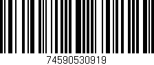 Código de barras (EAN, GTIN, SKU, ISBN): '74590530919'