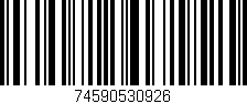 Código de barras (EAN, GTIN, SKU, ISBN): '74590530926'