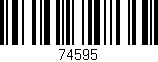 Código de barras (EAN, GTIN, SKU, ISBN): '74595'