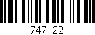 Código de barras (EAN, GTIN, SKU, ISBN): '747122'