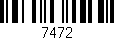 Código de barras (EAN, GTIN, SKU, ISBN): '7472'