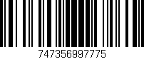Código de barras (EAN, GTIN, SKU, ISBN): '747356997775'