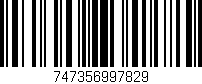Código de barras (EAN, GTIN, SKU, ISBN): '747356997829'