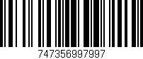 Código de barras (EAN, GTIN, SKU, ISBN): '747356997997'