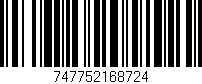 Código de barras (EAN, GTIN, SKU, ISBN): '747752168724'