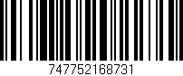 Código de barras (EAN, GTIN, SKU, ISBN): '747752168731'