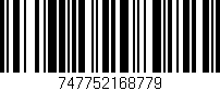Código de barras (EAN, GTIN, SKU, ISBN): '747752168779'
