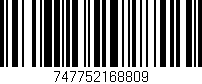 Código de barras (EAN, GTIN, SKU, ISBN): '747752168809'