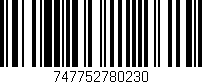 Código de barras (EAN, GTIN, SKU, ISBN): '747752780230'