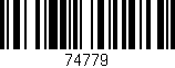 Código de barras (EAN, GTIN, SKU, ISBN): '74779'