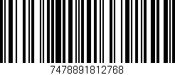Código de barras (EAN, GTIN, SKU, ISBN): '7478891812768'