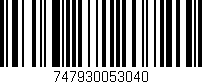 Código de barras (EAN, GTIN, SKU, ISBN): '747930053040'