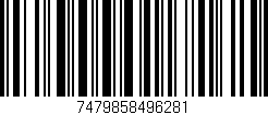 Código de barras (EAN, GTIN, SKU, ISBN): '7479858496281'