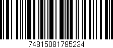 Código de barras (EAN, GTIN, SKU, ISBN): '74815081795234'