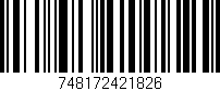Código de barras (EAN, GTIN, SKU, ISBN): '748172421826'