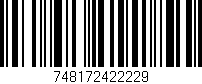 Código de barras (EAN, GTIN, SKU, ISBN): '748172422229'
