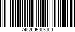 Código de barras (EAN, GTIN, SKU, ISBN): '7482005305909'