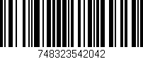Código de barras (EAN, GTIN, SKU, ISBN): '748323542042'