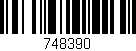 Código de barras (EAN, GTIN, SKU, ISBN): '748390'