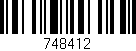 Código de barras (EAN, GTIN, SKU, ISBN): '748412'