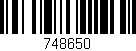 Código de barras (EAN, GTIN, SKU, ISBN): '748650'