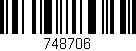 Código de barras (EAN, GTIN, SKU, ISBN): '748706'