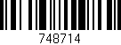 Código de barras (EAN, GTIN, SKU, ISBN): '748714'