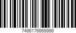 Código de barras (EAN, GTIN, SKU, ISBN): '7488176869998'