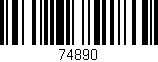 Código de barras (EAN, GTIN, SKU, ISBN): '74890'