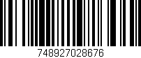 Código de barras (EAN, GTIN, SKU, ISBN): '748927028676'