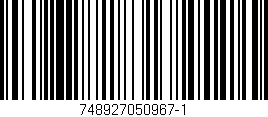 Código de barras (EAN, GTIN, SKU, ISBN): '748927050967-1'