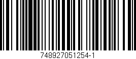 Código de barras (EAN, GTIN, SKU, ISBN): '748927051254-1'