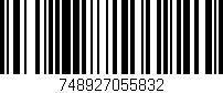 Código de barras (EAN, GTIN, SKU, ISBN): '748927055832'